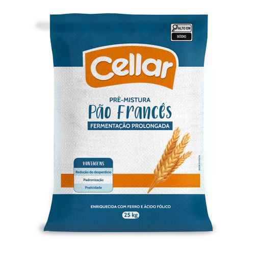Pré Mistura Pão Francês 25Kg Cellar