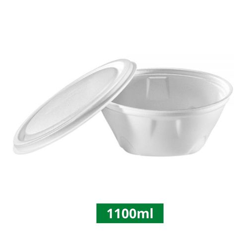 Marmitex De Isopor Com Tampa 1100Ml C/100 Un.