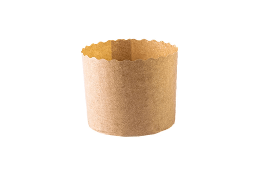 Forma Panetone 100G Fardo C/100Un Kraft 70X60Mm