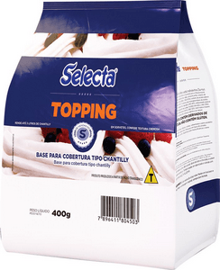 Base Para Cobertura Tipo Chantilly Selecta Topping 400G Duas Rodas