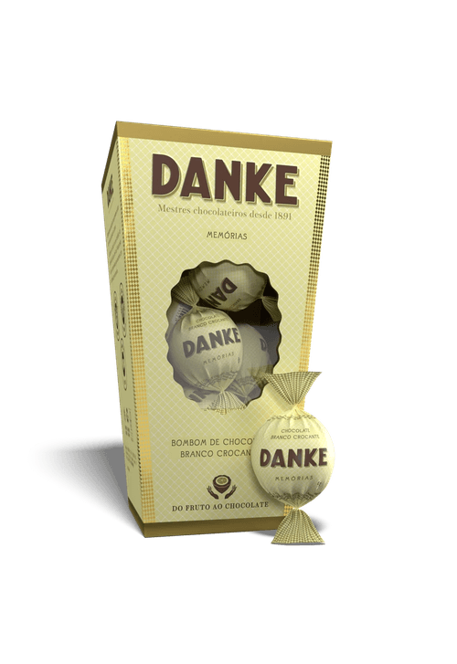 Caixa De Bombom Chocolate Branco 72G Danke