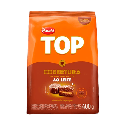 Cobertura Top Gotas Chocolate Ao Leite 400G Harald