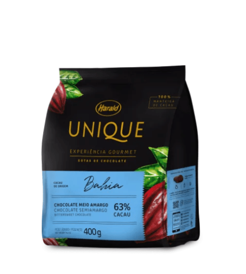 Chocolate Em Gotas Bahia 63% Unique 400G Harald