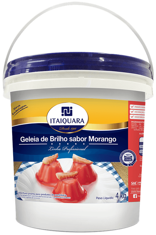 Geléia De Brilho Morango 4Kg Itaiquara