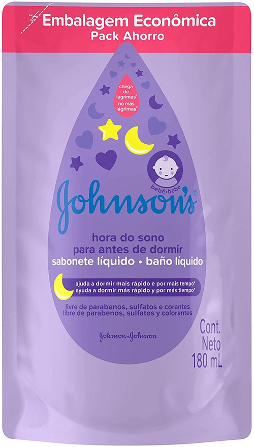 Sabonete Líquido Baby Hora Do Sono Refil 180Ml Johnsons