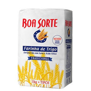 Farinha De Trigo Papel 1Kg Boa Sorte
