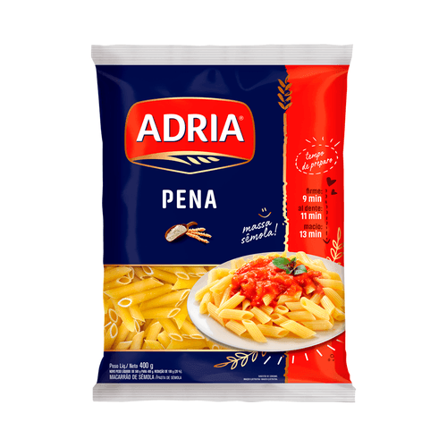 Macarrão Semola Pena 400G Adria