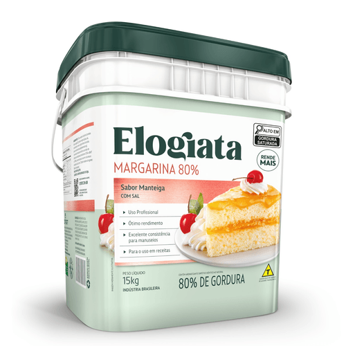 Margarina 80% Lipideos 15Kg Elogiata
