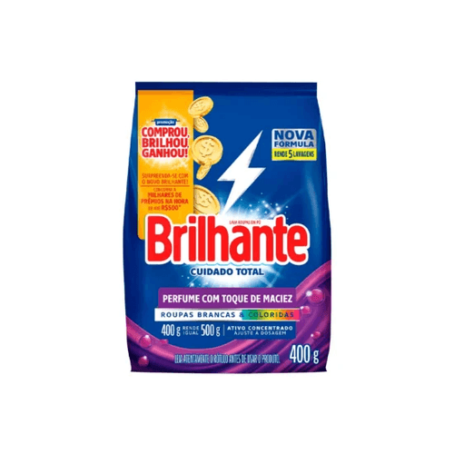 Sabão Em Pó Cuidado Total 400G Brilhante
