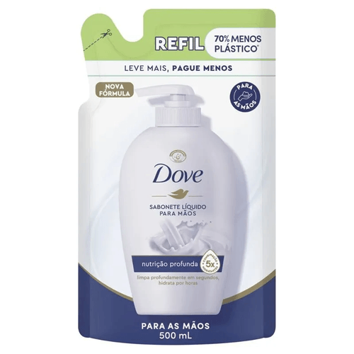 Sabonete Líquido Para Mãos Nutrição Profunda 500Ml Dove