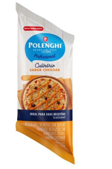 Requeijão Cremoso Cheddar Bisnaga 1,5Kg Polenghi