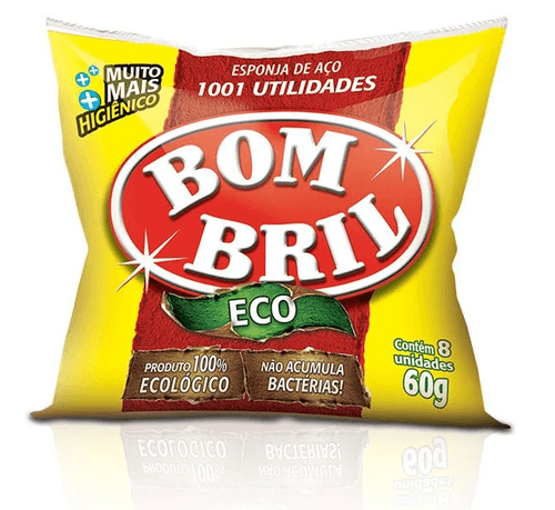 Esponja De Aço 1001 Utilidades 8Un Bombril