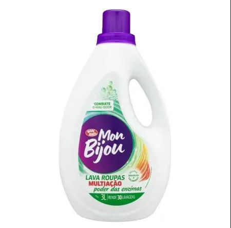 Lava Roupas Líquido Multiação Verde 3L Mon Bijou