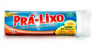 Saco De Lixo Rolo 100L 15Un Pra Lixo