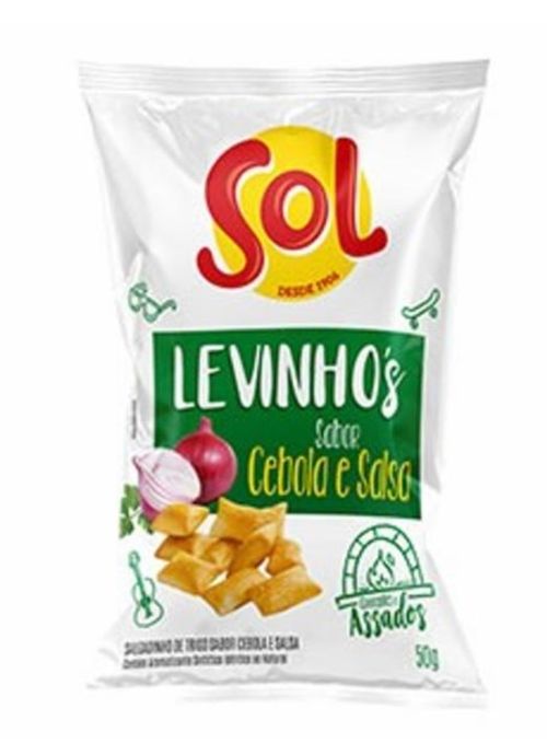 Biscoito Sol Levinhos Cebola E Salsa 50G J.Macedo