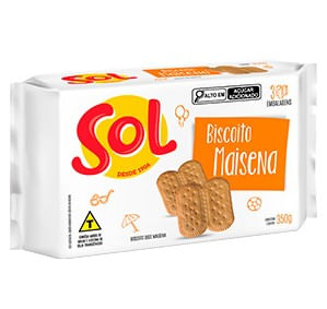Biscoito Sol Maisena 350G J.Macedo