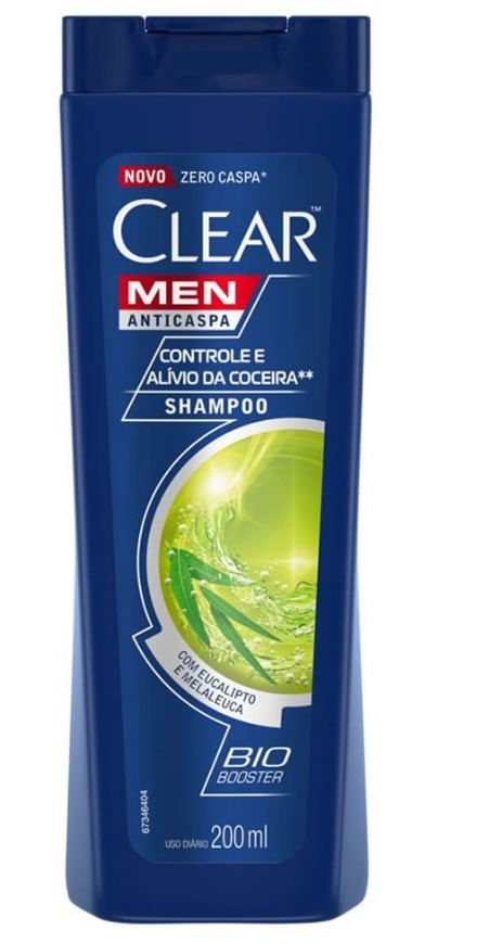 Shampoo Anticaspa Controle Da Coceira 200Ml Clear Men