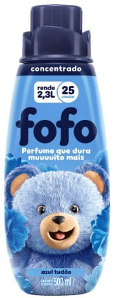 Amaciante De Roupa Concentrado Azul Tudão 500Ml Fofo