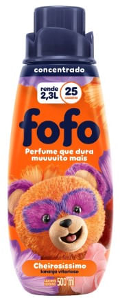 Amaciante De Roupa Concentrado Laranja Vitorioso 500Ml Fofo