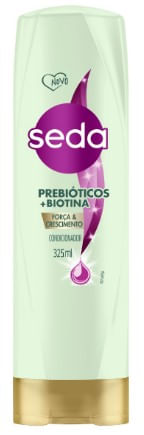 Condicionador Força & Crescimento Prebióticos + Biotina 325Ml Seda