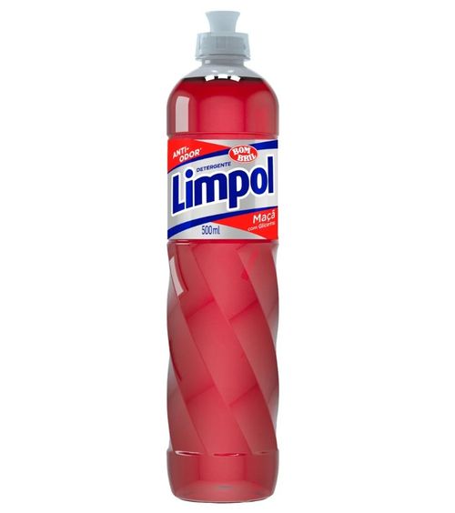 Detergente Líquido Maçã 500Ml Limpol
