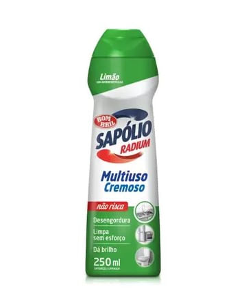 Limpador Multiuso Cremoso Limão Sapolio Radium 250ML Bombril