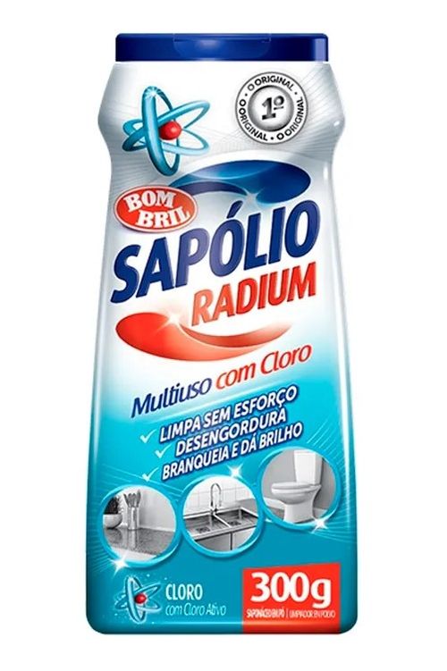 Limpador Multiuso Em Pó Cloro Sapólio Radium 300G Bombril