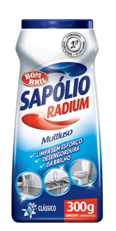 Limpador Multiuso Em Pó Clássico Sapolio Radium 300G Bombril