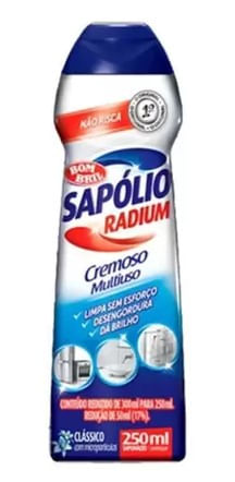 Limpador Multiuso Cremoso Clássico Sapolio Radium 250ML Bombril