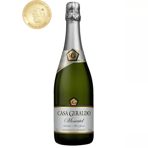 Vinho Espumante Branco Casa Geraldo Moscatel 750ml Brasil