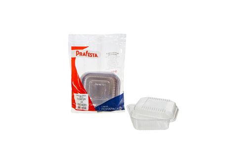 Pote Padrão Doce Quadrado 10Un Prafesta