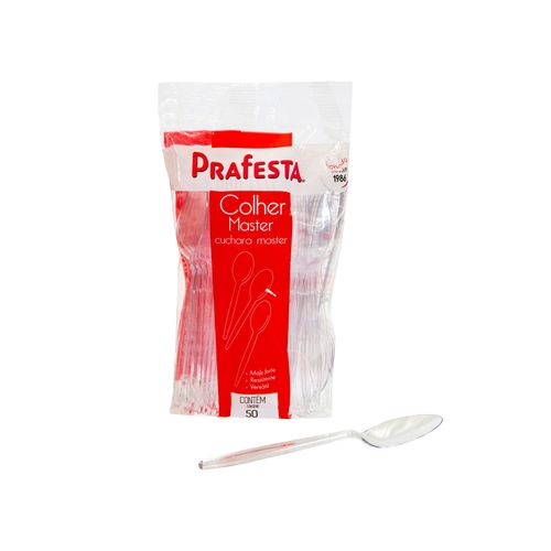 Colher Master Cristal 50Un Prafesta