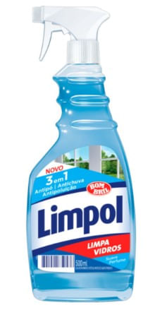 Limpa Vidros 3 Em 1 Gatilho 500Ml Limpol