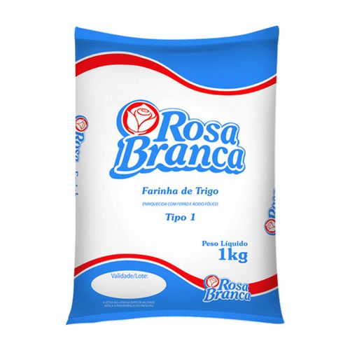 Farinha De Trigo Tipo 1 1Kg Rosa Branca
