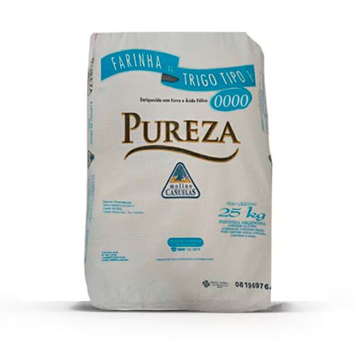 Farinha De Trigo Tipo 1 Pureza Extra Branca  25Kg Canuelas