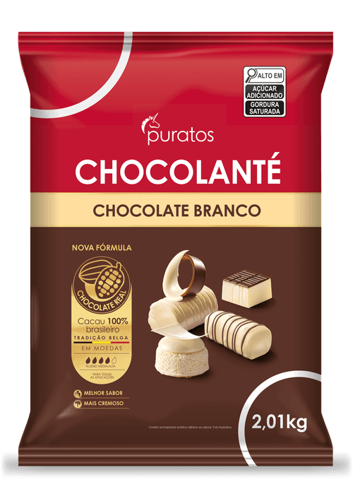 Chocolate Branco Moeda Chocolanté 2,01Kg Puratos