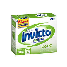 Lava Roupas Em Pó Coco 800G Caixa Invicto