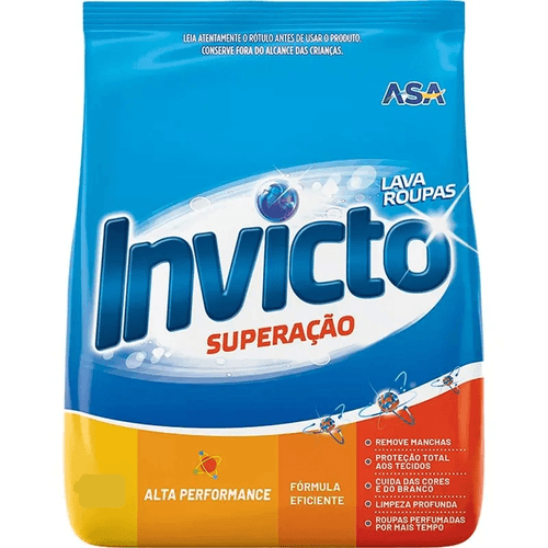 Lava Roupas Em Pó Superação 2,4Kg Sachê Invicto