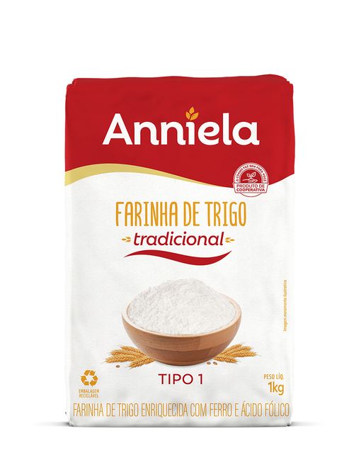 Farinha De Trigo Tradicional Tipo 1 1Kg Anniela