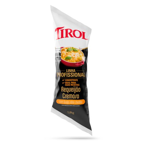 Requeijão Culinário Cheddar 1,8Kg Bisnaga Tirol
