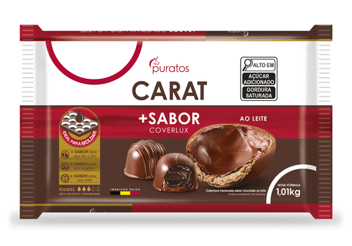 Cobertura Ao Leite Carat Coverlux 1,01Kg Puratos