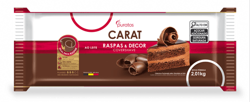 Cobertura Ao Leite Carat Covershave 2,01Kg Puratos