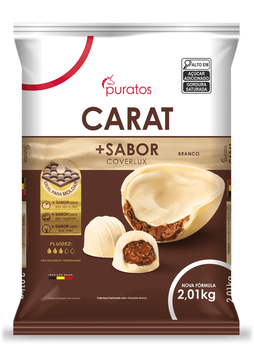 Cobertura Branco Moeda Carat Coverlux 2,01Kg Puratos