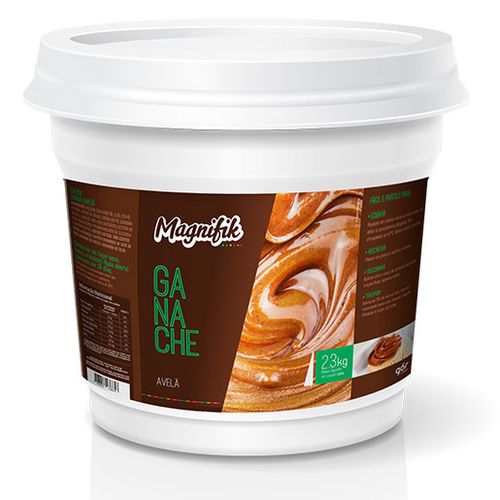 Creme Ganache Chocolate Com Avelã 2,3kg - Magnifik