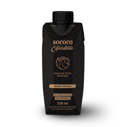 Agua De Coco Integral Sem Conservante 330ml - Sococo Edição Especial