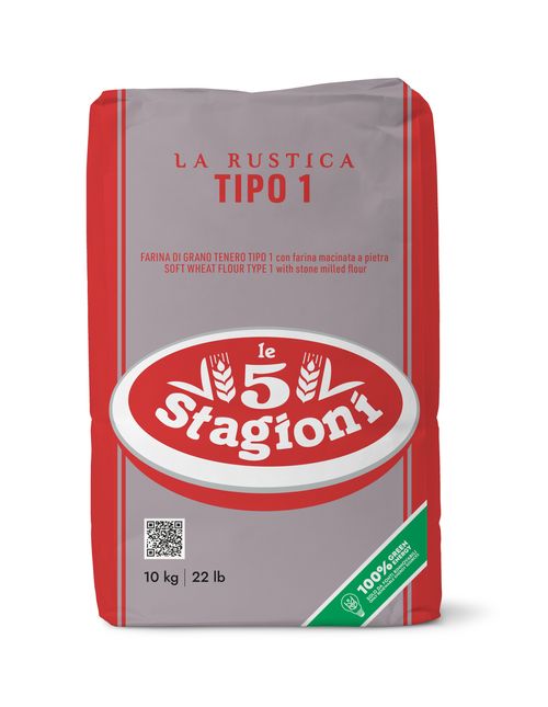 Farinha Italiana Macinata A Pietra Tipo "00" 10 Kg Le 5 Stagione