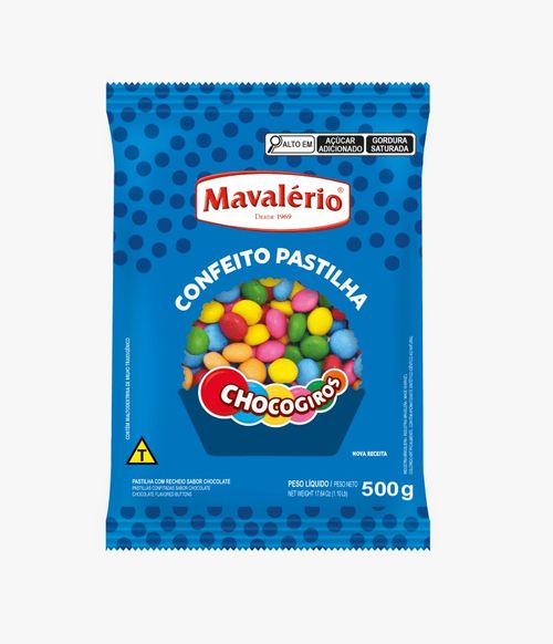 Choco Giros Mini Colorido 500G Mavalério