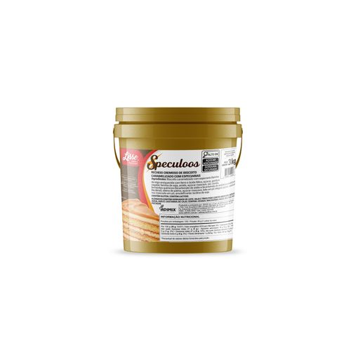 Recheio Cremoso Speculoos Lisse 3Kg - ADIMIX